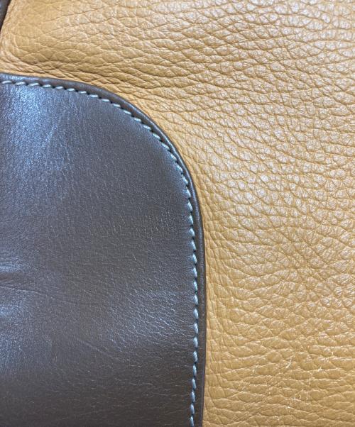 LOEWE（ロエベ）LOEWE (ロエベ) アナグラムレザーボストンバッグ ブラウンの古着・服飾アイテム