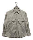 Porter Classicポータークラシック）の古着「roll up shirt」｜グレージュ