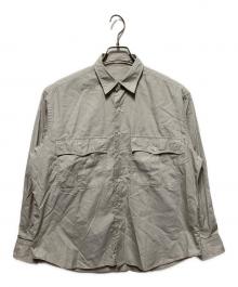 Porter Classic（ポータークラシック）の古着「roll up shirt」｜グレージュ