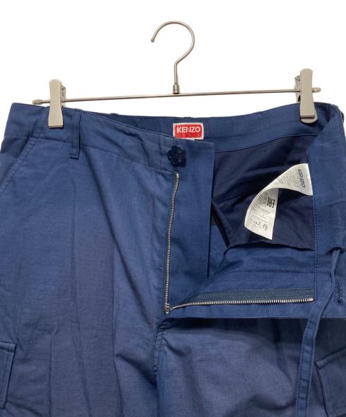KENZO PARIS（ケンゾー・パリ）KENZO PARIS (ケンゾー・パリ) フラワーボタンカーゴパンツ ネイビー サイズ:38の古着・服飾アイテム