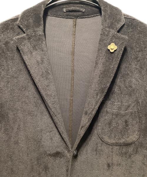 LARDINI（ラルディーニ）LARDINI (ラルディーニ) パイルテーラードジャケット ブラウン サイズ:Mの古着・服飾アイテム