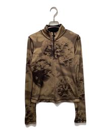DIESEL（ディーゼル）の古着「T-claudy ハーフジップカットソー」｜ブラウン