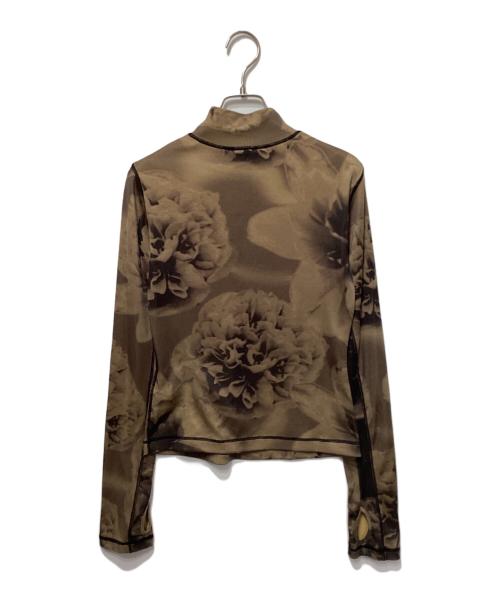 DIESEL（ディーゼル）DIESEL (ディーゼル) T-claudy ハーフジップカットソー ブラウン サイズ:Mの古着・服飾アイテム