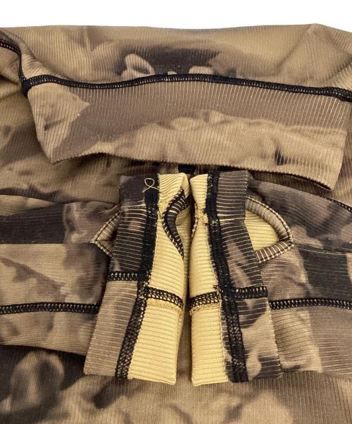 DIESEL（ディーゼル）DIESEL (ディーゼル) T-claudy ハーフジップカットソー ブラウン サイズ:Mの古着・服飾アイテム