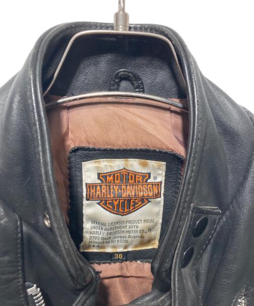 HARLEY-DAVIDSON（ハーレーダビッドソン）HARLEY-DAVIDSON (ハーレーダビッドソン) G-1 レザーフライトジャケット ブラック サイズ:38の古着・服飾アイテム