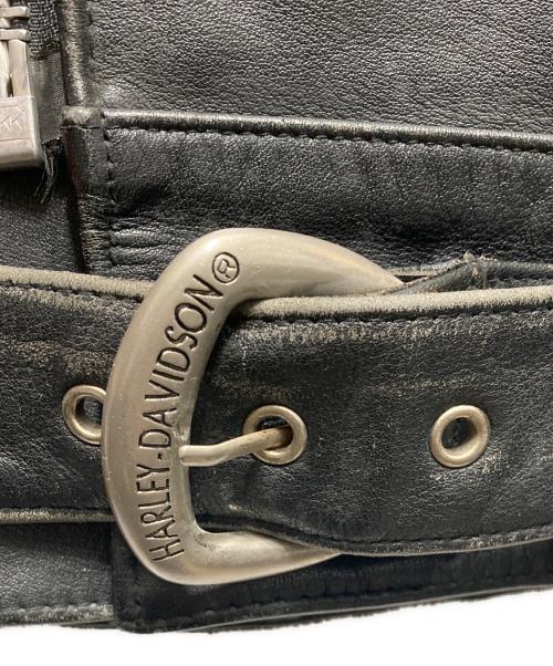 HARLEY-DAVIDSON（ハーレーダビッドソン）HARLEY-DAVIDSON (ハーレーダビッドソン) G-1 レザーフライトジャケット ブラック サイズ:38の古着・服飾アイテム