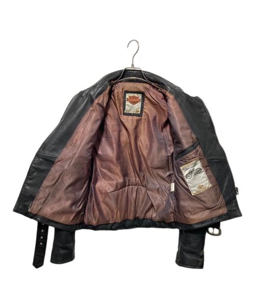 HARLEY-DAVIDSON（ハーレーダビッドソン）HARLEY-DAVIDSON (ハーレーダビッドソン) G-1 レザーフライトジャケット ブラック サイズ:38の古着・服飾アイテム