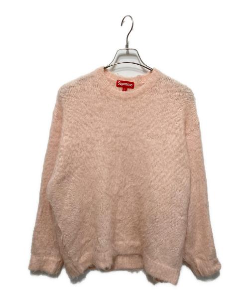 SUPREME（シュプリーム）SUPREME (シュプリーム) Brushed Mohair Sweater ピンク サイズ:Lの古着・服飾アイテム