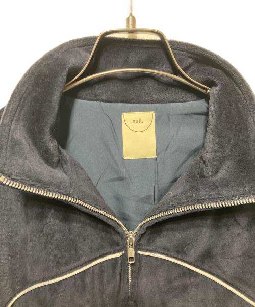 null.（ヌル）null. (ヌル) ベロアジッププルオーバー ネイビー サイズ:FREEの古着・服飾アイテム