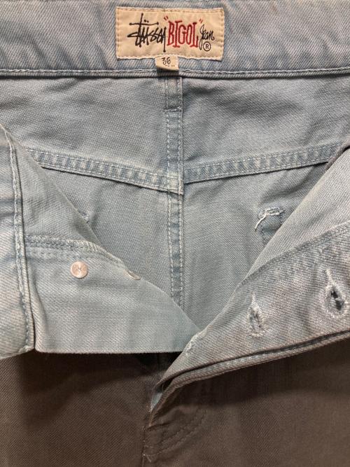 stussy（ステューシー）stussy (ステューシー) SPRAY DYE BIG OL JEAN インディゴ サイズ:36の古着・服飾アイテム
