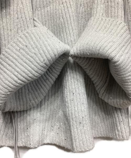 M ME EME（エムミーエメ）M ME EME (エムミーエメ) ニットワンピース グレー サイズ:FREE 未使用品の古着・服飾アイテム