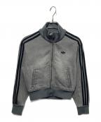 adidasアディダス）の古着「アディカラー デニム トラックトップ」｜グレー