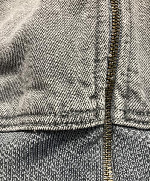 adidas（アディダス）adidas (アディダス) アディカラー デニム トラックトップ グレー サイズ:Mの古着・服飾アイテム