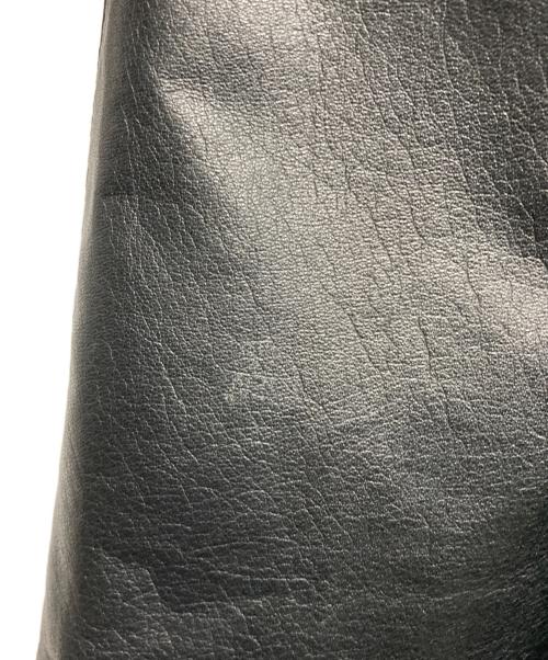 JUNYA WATANABE COMME des GARCONS（(ジュンヤワタナベ コムデギャルソン）JUNYA WATANABE COMME des GARCONS ((ジュンヤワタナベ コムデギャルソン) レザーノースリーブワンピース ブラック サイズ:Sの古着・服飾アイテム