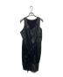 JUNYA WATANABE COMME des GARCONS ((ジュンヤワタナベ コムデギャルソン) レザーノースリーブワンピース ブラック サイズ:S：13000円