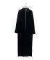 yae（ヤエ）の古着「Fastener slit velours jumpsuit」｜ブラック