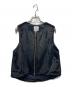 LANVIN en Bleu（ランバンオンブルー）の古着「フェイクファーフレアベスト」｜ブラック
