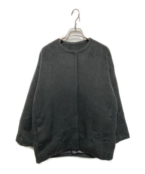 IENA（イエナ）IENA (イエナ) モヘアシャギーハーフコート ブラック サイズ:FREEの古着・服飾アイテム