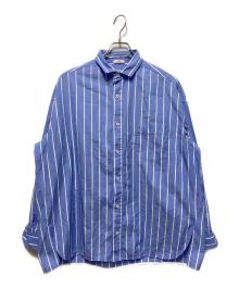 ticca（ティッカ）の古着「スクエアビッグシャツ」｜ブルー