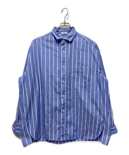 ticca（ティッカ）TICCA (ティッカ) スクエアビッグシャツ ブルー サイズ:freeの古着・服飾アイテム