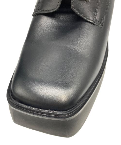 Kurt Geiger（カートジェイガー）Kurt Geiger (カートジェイガー) レザープラットフォームブーツ ブラック サイズ:40の古着・服飾アイテム