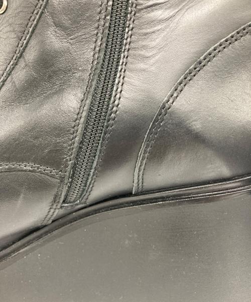 Kurt Geiger（カートジェイガー）Kurt Geiger (カートジェイガー) レザープラットフォームブーツ ブラック サイズ:40の古着・服飾アイテム