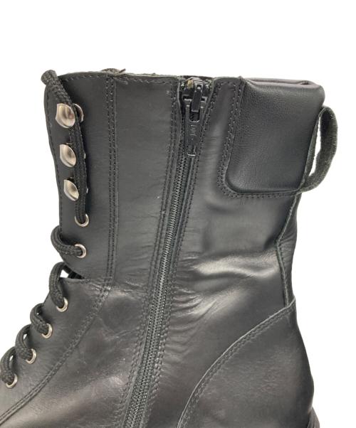 Kurt Geiger（カートジェイガー）Kurt Geiger (カートジェイガー) レザープラットフォームブーツ ブラック サイズ:40の古着・服飾アイテム