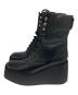 Kurt Geiger (カートジェイガー) レザープラットフォームブーツ ブラック サイズ:40：15000円