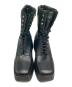 中古・古着 Kurt Geiger (カートジェイガー) レザープラットフォームブーツ ブラック サイズ:40：15000円