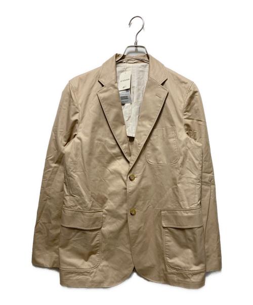 BEAMS PLUS（ビームスプラス）BEAMS PLUS (ビームスプラス) コットンツイル 3ボタン ジャケット ベージュ サイズ:Lの古着・服飾アイテム