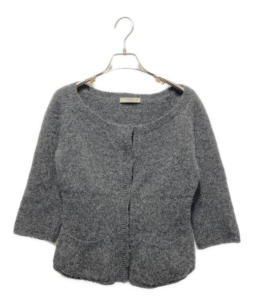 PRADA（プラダ）PRADA (プラダ) ウールニットカーディガン グレー サイズ:38の古着・服飾アイテム
