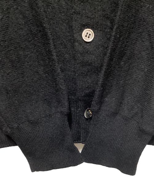 ROBE DE CHAMBRE COMME DES GARCONS（ローブドシャンブル コムデギャルソン）ROBE DE CHAMBRE COMME DES GARCONS (ローブドシャンブル コムデギャルソン) ウールカーディガン ブラック サイズ:Mの古着・服飾アイテム
