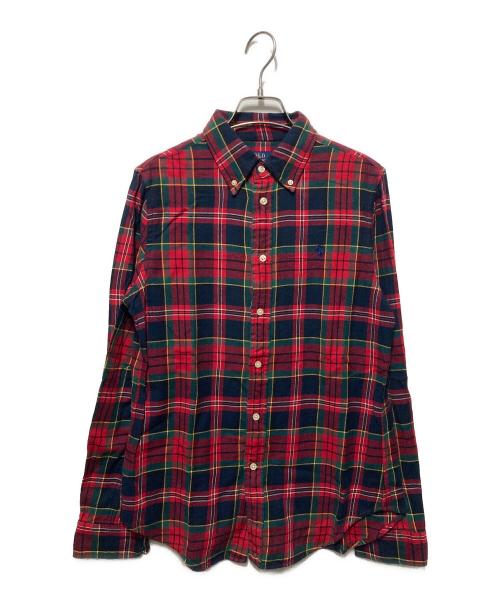 POLO RALPH LAUREN（ポロ・ラルフローレン）POLO RALPH LAUREN (ポロ・ラルフローレン) チェックシャツ レッド サイズ:Mの古着・服飾アイテム