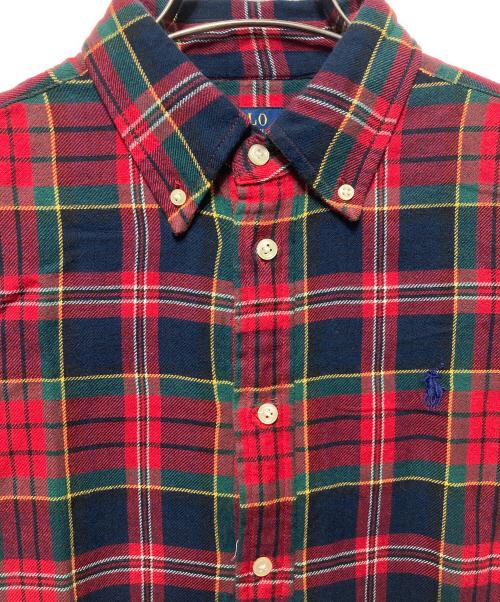 POLO RALPH LAUREN（ポロ・ラルフローレン）POLO RALPH LAUREN (ポロ・ラルフローレン) チェックシャツ レッド サイズ:Mの古着・服飾アイテム