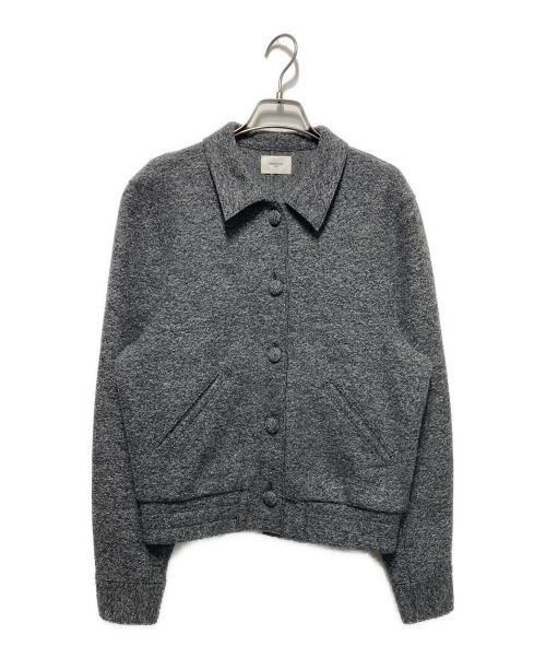 WRAPINKNOT（ラッピンノット）WRAPINKNOT (ラッピンノット) ウールブルゾン グレー サイズ:０の古着・服飾アイテム