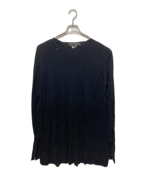 COMME des GARCONS HOMME PLUS（コムデギャルソンオムプリュス）COMME des GARCONS HOMME PLUS (コムデギャルソンオムプリュス) スパンコールラメニット ブラック サイズ:Lの古着・服飾アイテム