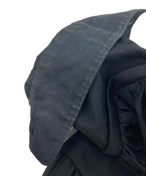 COMME des GARCONS HOMME PLUS（コムデギャルソンオムプリュス）COMME des GARCONS HOMME PLUS (コムデギャルソンオムプリュス) ギャザーボリュームスリーブコットンシャツ ブラック サイズ:Sの古着・服飾アイテム