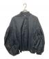 COMME des GARCONS HOMME PLUS（コムデギャルソンオムプリュス）の古着「ギャザーボリュームスリーブコットンシャツ」｜ブラック