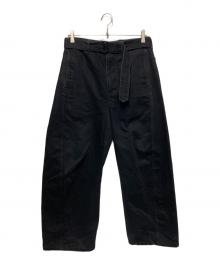 LEMAIRE（ルメール）の古着「TWISTED BELTED PANTS/ツイストベルテッドパンツ」｜グレー