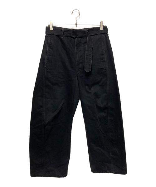 LEMAIRE（ルメール）LEMAIRE (ルメール) TWISTED BELTED PANTS/ツイストベルテッドパンツ グレー サイズ:Mの古着・服飾アイテム