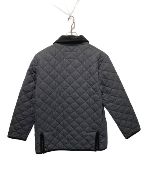 Traditional Weatherwear（トラディショナルウェザーウェア）Traditional Weatherwear (トラディショナルウェザーウェア) WAVERLY キルティングコート ブラック×グレー サイズ:42の古着・服飾アイテム