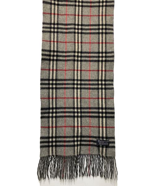 Burberry's（バーバリーズ）Burberry's  (バーバリーズ) ノバチェックストール グレーの古着・服飾アイテム