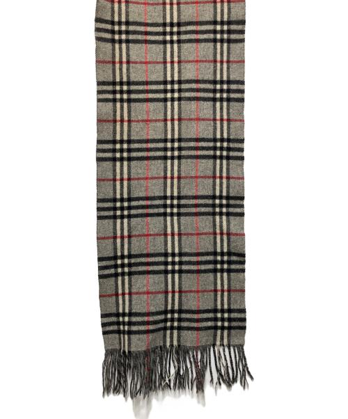 Burberry's（バーバリーズ）Burberry's  (バーバリーズ) ノバチェックストール グレーの古着・服飾アイテム