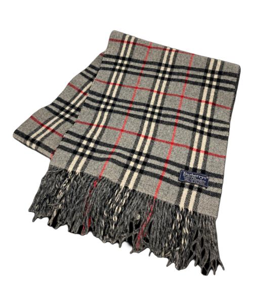Burberry's（バーバリーズ）Burberry's  (バーバリーズ) ノバチェックストール グレーの古着・服飾アイテム