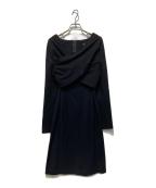 tricot COMME des GARCONSトリココムデギャルソン）の古着「80'sセットアップウールワンピース」｜ブラック