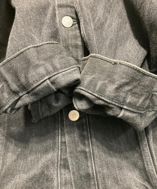 UNUSED（アンユーズド）UNUSED (アンユーズド) 13.5OZ DENIM OVERSIZED JACKET ブラック サイズ:2の古着・服飾アイテム