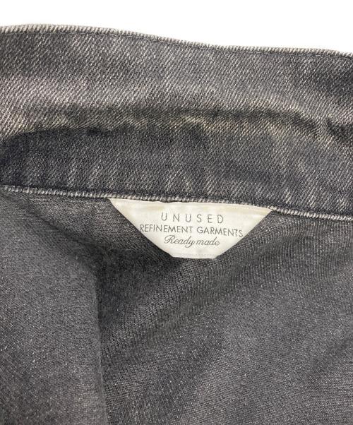 UNUSED（アンユーズド）UNUSED (アンユーズド) 13.5OZ DENIM OVERSIZED JACKET ブラック サイズ:2の古着・服飾アイテム