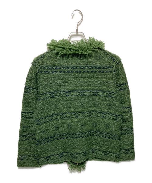 COMME des GARCONS HOMME PLUS（コムデギャルソンオムプリュス）COMME des GARCONS HOMME PLUS (コムデギャルソンオムプリュス) フリルジップニット グリーン サイズ:不明の古着・服飾アイテム