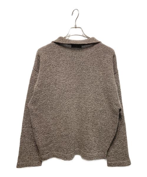 ISSEY MIYAKE MEN（イッセイミヤケメン）ISSEY MIYAKE MEN (イッセイミヤケメン) 襟月ニット ブラウン サイズ:Mの古着・服飾アイテム