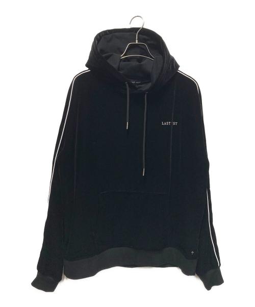 LAST NEST（ラストネスト）LAST NEST (ラストネスト) ベロアパーカー ブラック サイズ:XLの古着・服飾アイテム
